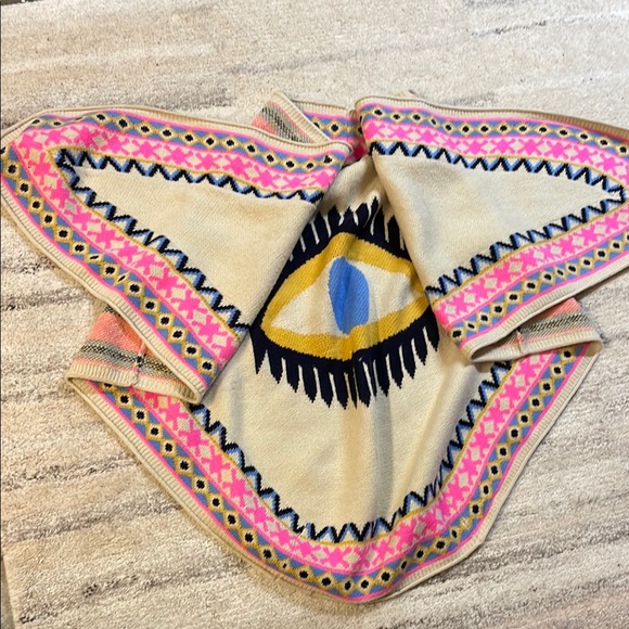 Colorful Eye Pattern Shawl - Picture 2 of 2